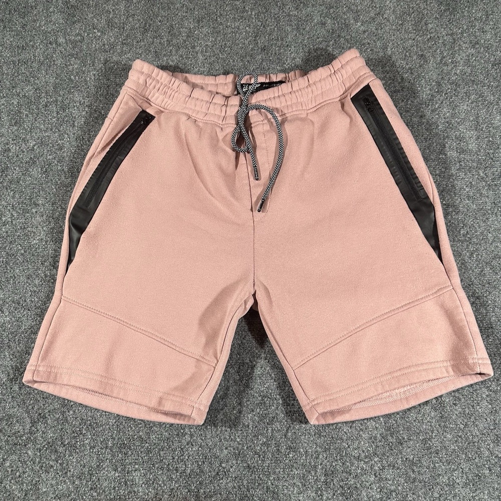 Brooklyn Cloth 5" short Men Size L fleece polyester pink